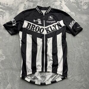 Giordana Cycling Jersey Mens M Black White Brooklyn Campagnolo Ride Fit Bicycle